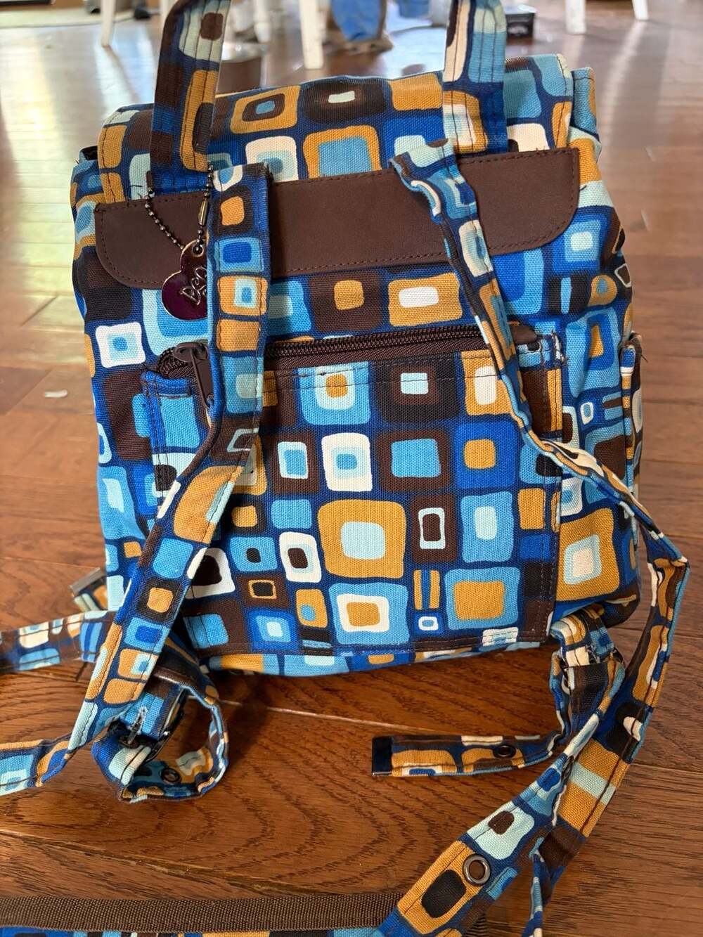 DSQ Geometric Pattern Backpack and Wallet Set - Picture 5 of 6